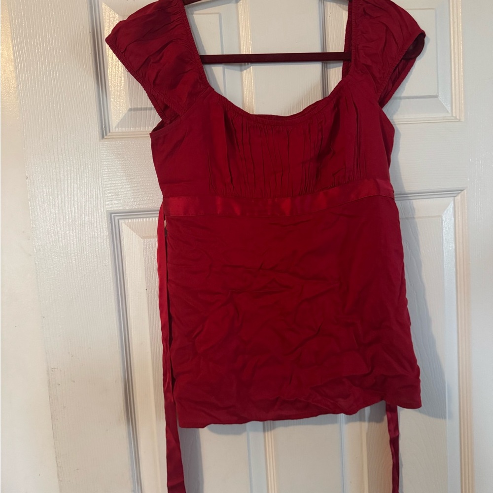 Hollister Vibrant Red Top